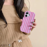 Glossy Stripe Wave Edge Phone Case for iPhone
